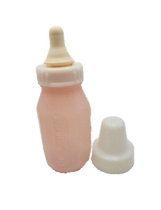 Evenflo 4 OZ Pink Bottle Nipple & Cap Rare Bottle USA Movie Prop Baby VTG