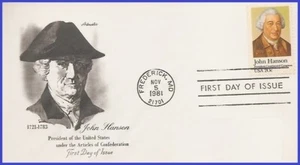 USA3 #1941 U/A ARTMASTER FDC John Hanson - Bild 1 von 1