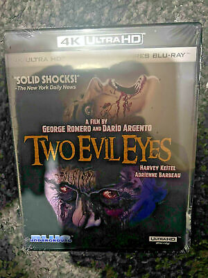 Two Evil Eyes Usa 4k Uhd Blu Ray Brand New Sealed Region Free • 20.60£