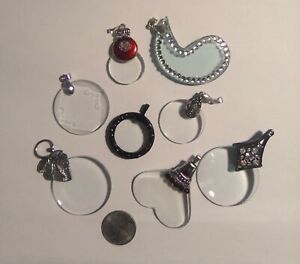 Lot of 8 Magnifying Glass Pendants 10x & 5x GREAT FOR GIFTS OR RESELL