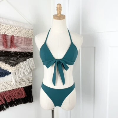 Верх бикини Mara Hoffman Samba Wraparound + низ бирюзовый размер XS - Изображение 1 из 4