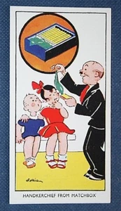 Magic Hankerchief Matchbox Trick Vintage 1937 Card EE24 - Picture 1 of 1