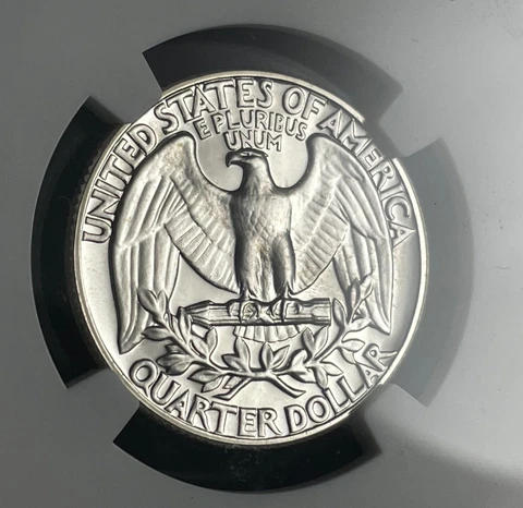 1960 25c Washington Silver Quarter PF65 NGC Cover