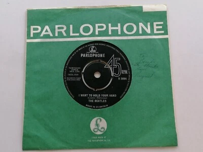 THE BEATLES ORIG 1963 I WANT TO HOLD YOUR HAND  + ORIG SL   PMTK TAX CODE - Image 1 of 4