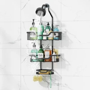 Bathroom Shelf Shower Head Hanging Shelf Metal Soap Holder Bathroom Storage Rack - Picture 1 of 13