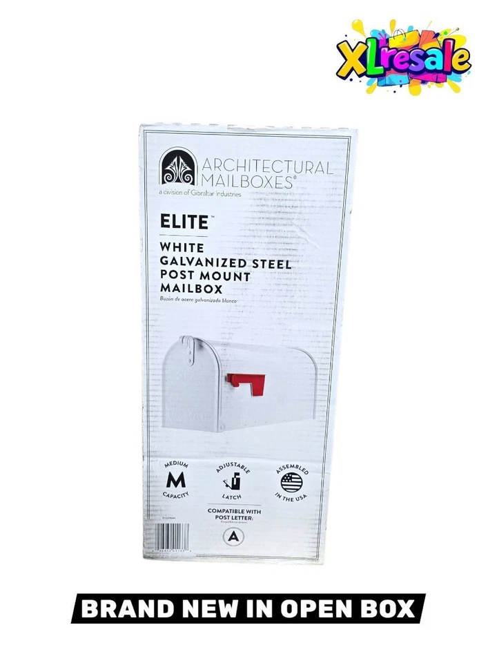 Gibraltar E1100WAM Elite Mailbox, 800 cu-in Cap, Galvanized Steel, Powder-Coated - Image 1 of 4