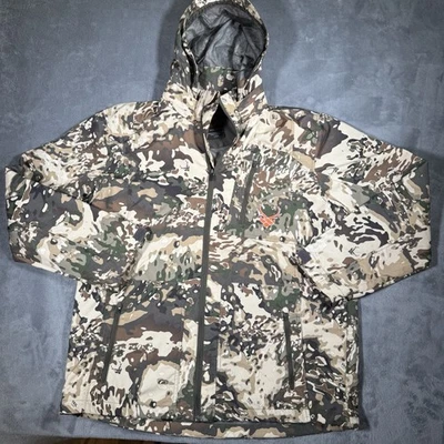 Walls Pro Series Veil Camo Hooded Rain Jacket Size Large Light Waterproof Zip - Image 1 of 4