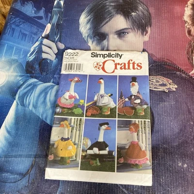 UNCUT SIMPLICITY#9222 LAWN GEESE CLOTHES SEWING PATTERN NEW OLD STOCK - Image 1 of 3