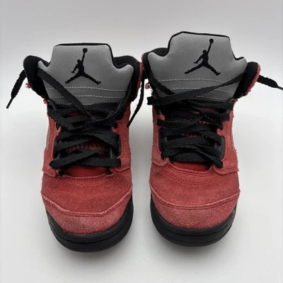 Nike Air Jordan 5 V Retro PS Raging Bull 20 440889-600 Youth Sz 1 Red Gray Black - Image 1 of 4