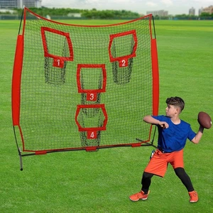 Tragbares 7*7ft stabiles Fußball Training Zielnetz mit 4 Zieltaschen - Bild 1 von 11