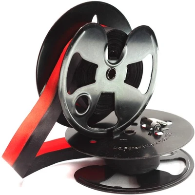 Royal KMG Typewriter Desktop Twin Metal Spools and New Black & Red Ribbon - Image 1 of 4