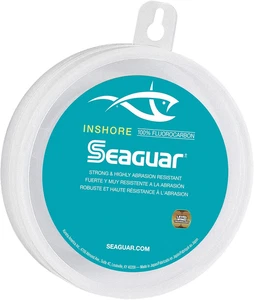 Inshore Fluorocarbon Fishing Leader - Forte E Altamente Resistente All'Abrasione - Foto 1 di 12