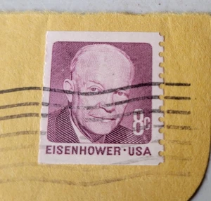 USA - 197os - Prominent Americans - Dwight D. Eisenhower - 8¢ - Picture 1 of 3