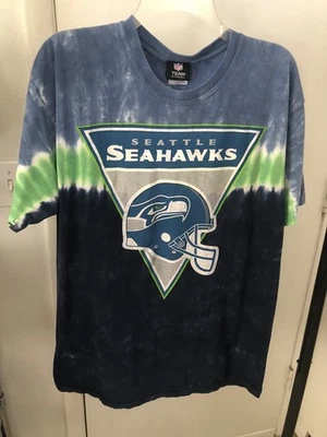Official NFL Apparel Seattle Seahawks Shirt LARGE Tie Dye FAST FREE SHIPPING! - Image 1 of 4