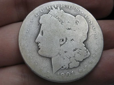 1901 O Silver Morgan Dollar, New Orleans, Lowball, Worn, Poor PO1 Candidate? - Image 1 of 4