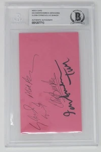 Ian Anderson JETHRO TULL Firmado Autógrafo Automático 3x5 Tarjeta Índice Losa por 4 JSA BAS - Imagen 1 de 6