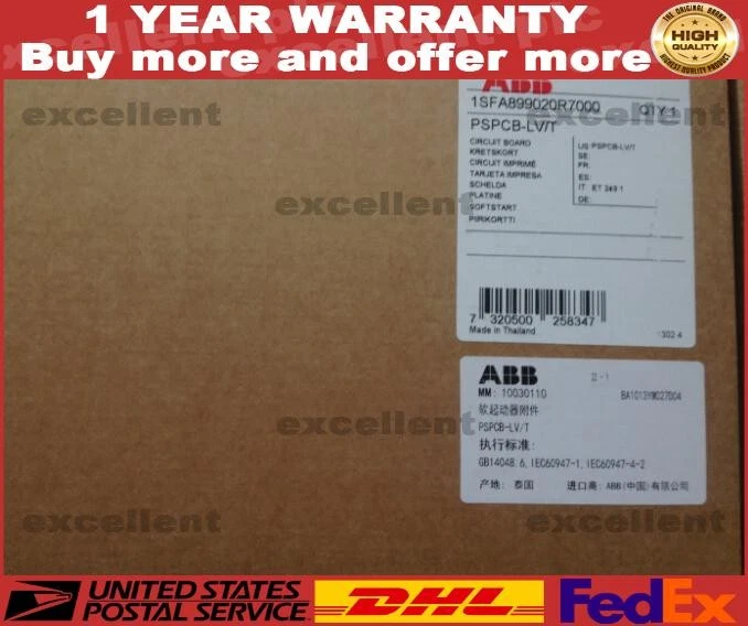PSPCB-LV/T ABB 1SFA899020R7000 软启动电压板 全新现货商品 — 第 1/1 张图片