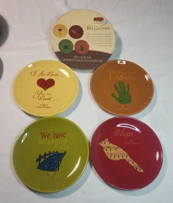 "Bill Gaither Collection" Inspirational Salad Plates Box-Set Of 4 Cracker Barrel - Image 1 of 4