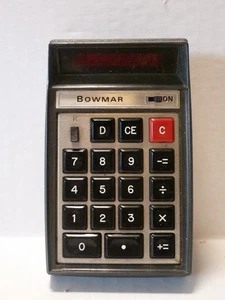 Early Bowmar 901 B Calculator Vintage NOT TESTED As Is As NO Power Cord - Picture 1 of 4