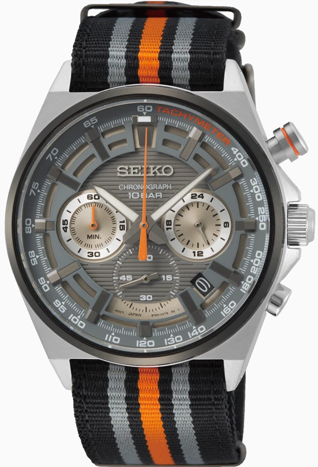 Seiko SSB403 Men's Quartz Chronograph 41mm 100M Nylon Date Hardlex Lumibrite 24H - Image 1 of 1