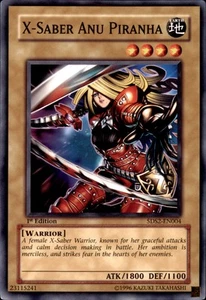 1st Ed X-Saber Anu Piranha 5DS2-EN004 Yugioh - Picture 1 of 1