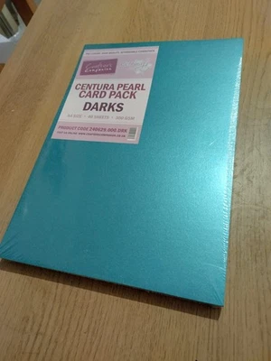 CRAFTER'S COMPANION Centura Pearl Card Stock Darks A4 40 Sheets