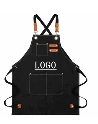 Denim BLUE Post Office Apron Mail Handler Clerk Postal Service - Image 1 of 2