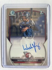 WUILFREDO ANTUNEZ Autograph Guardians 2023 Bowman Chrome 1st On-card AUTO!!