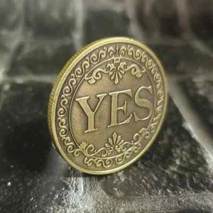 Sí Sin Decisión Decorativa Cabezales de Moneda Colas Regalo Escritorio NUEVO **Vendedor del Reino Unido** - Imagen 1 de 2