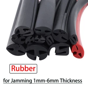 Junta de bloqueo de ventanas goma en forma de S tira de sellado para 1 mm - 6 mm de espesor - Imagen 1 de 6