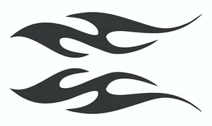 2 Tribal Vinyl Decals Truck, Motorcycle Tank, Car Decals A11 - Picture 1 of 1