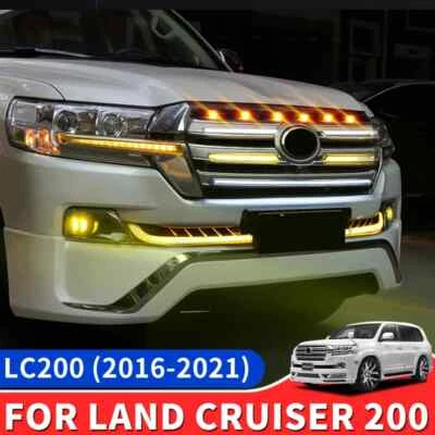 Luzes decorativas brilhantes rede média frontal para Toyota Land Cruiser 200 - Imagem 1 de 4