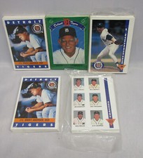 1990-1992 Detroit Tigers Kroger & Coca Cola Card Team Sets—Lot of 5