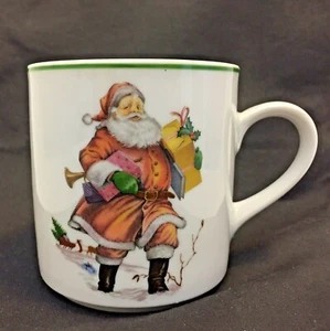 Bavaria Western Germany J. W. K. Collectible Coffee Mug Christmas Santa Claus  - Picture 1 of 8