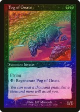 Fog of Gnats FOIL Urza's Legacy HEAVILY PLD Black Common MAGIC MTG CARD ABUGames