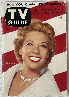 Dinah Shore; Nanette Fabray; The Vise; Bob Cummings1955 TV Guide March 12 - Image 1 of 4