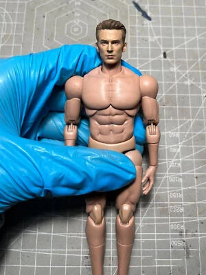 1/12 Painted Captain America Chris Head Carved Fit For 6'' SHF Action Figure - Image 1 of 3