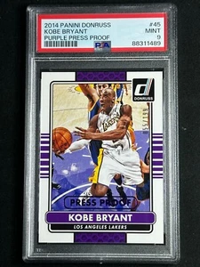 2014 Panini Donruss Viola Press Proof Kobe Bryant #45 PSA 9 MINT SP/199 Lakers - Foto 1 di 2