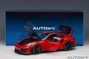 AUTOart 1/18 Porsche 911 GT2 RS Weissach Package Red / Carbon Black JP 13070 - Picture 1 of 13