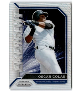 2021 Panini Prizm #EM4 Oscar Colas Emergent Silver Prizm - Picture 1 of 2