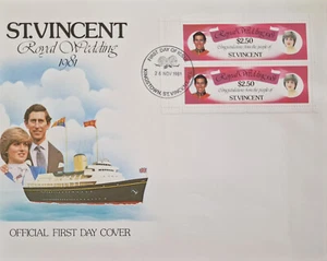 (VCT-203) Grenadines Of St Vincent 1981 FDC Royal Wedding OFFICIAL FIRST DAY COV - Picture 1 of 1