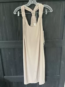 Boston Proper Damen Größe 12 Kleid hellbraun neu mit Etikett - Bild 1 von 5