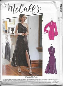 M814216 Misses Dress Shoulder - Sleeve Variations Sizes 16-24, New Uncut Pattern - Picture 1 of 2