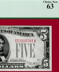 KEY DATE  $5  1928 D  LEGAL TENDER UNITED STATES NOTE- G 53916548 A PCGS Fr.1529 - Picture 1 of 3