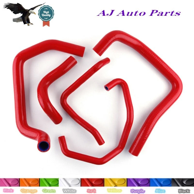 Red  For 2005 2006 Kawasaki Ninja ZX6R 636cc/ ZX 636 Silicone Radiator New Hose - Image 1 of 4