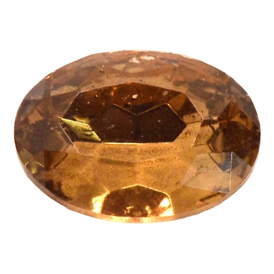Topacio claro 25 x 18 mm oro laminado facetado vidrio estrás ovalado, cabujón checo  Foto 1 de 4
