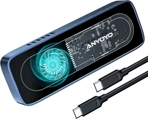 SSD Gehäuse ANYOYO M2 NVMe Gehäuse mit Lüfter 10 Gbit/s USB 3.2 - Afbeelding 1 van 9