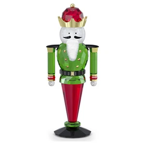 Swarovski Crystal Holiday Cheers Nutcracker Figurine Decoration, Green, 5656196 - Picture 1 of 1
