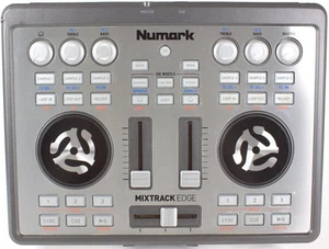 Numark Mixtrack Edge Silver Slimline USB-Powered Double Deck DJ Controller - Picture 1 of 6