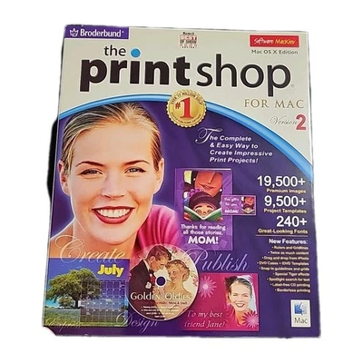 Broderbund - The Print Shop for Mac Version 2 Software Mackiev Mac OS - Image 1 of 4
